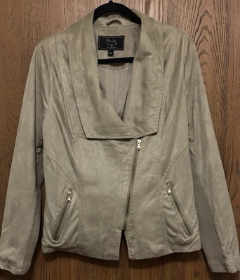 Chaqueta de gamuza ligera para mujer, talla grande lavable a máquina Foto 1 de 3