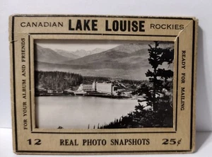 12 Real Photos Lake Louise Canadian Rockies in Postcard Packet 3.5 in x 2.5 in - Picture 1 of 21
