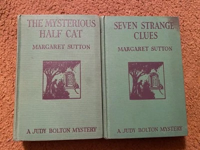 2 LOT - A Judy Bolton Mystery Margaret Sutton 1930s HC no DJ | Half Cat 7 Clues - Image 1 of 4