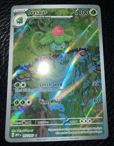 Pokemon 151 Ivysaur Ilustración Raro Holo #167 Inglés MEW - Imagen 1 de 1