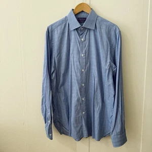 Ralph Lauren Mens Purple Label Sartorial Button Up Shirt SZ 17 Cotton Italy Made - Picture 1 of 19