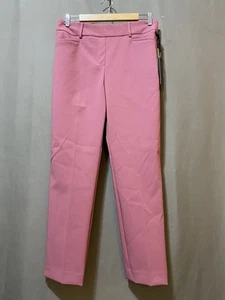 Nuevo con etiquetas Pantalones Cortos Rachel Zoe Mujer 4 Vías Elastizados Tiro Alto Pierna Ajustada Talla 8 Rosa Persa - Imagen 1 de 17
