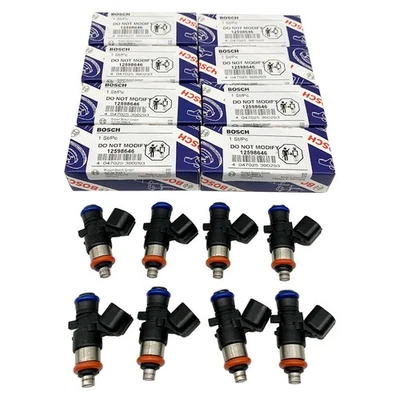 8x OEM 56Lbs Fuel Injectors Supercharged For 09-15 Cadillac CTS-V LSA 0280158187 — 第 1/4 张图片