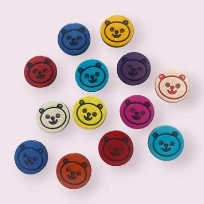 Baby Teddy Bear Resin Buttons 12.5mm Knitting Sewing Crocheting Craft 2 Hole - Image 1 of 4