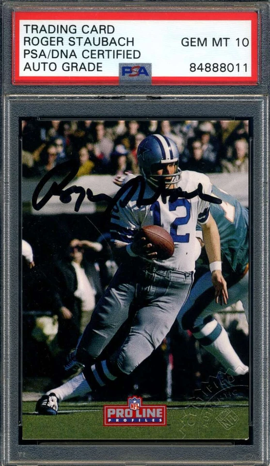 Roger Staubach Gem Mint 10 PSA DNA Signed 1992 Pro Line Autograph - Image 1 of 1