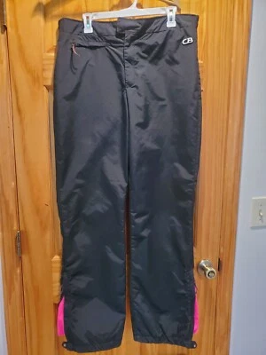 Pantalones de esquí de nieve vintage 1989 CB Sports para hombre talla 36 - negros con rosa  Foto 1 de 4