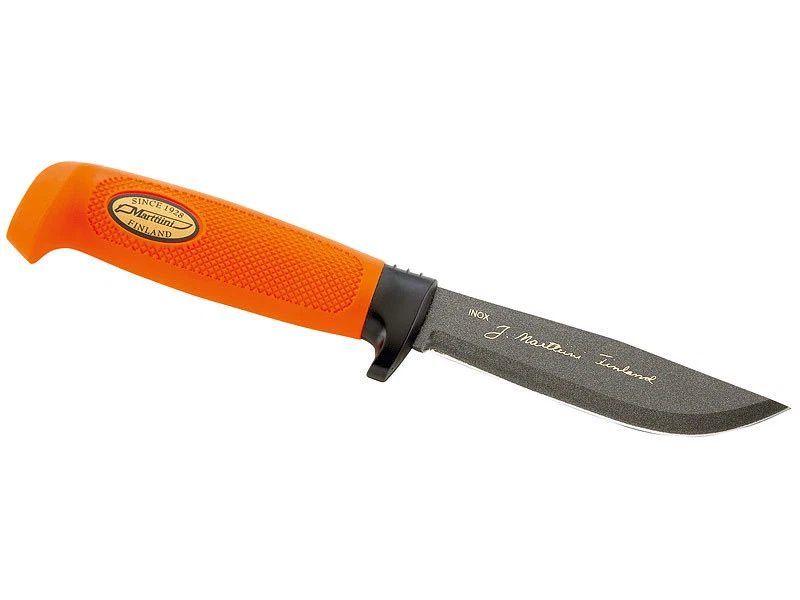 CUCHILLO DE EXTERIOR MARTTIINI CAZA BUSHCRAFT con FUNDA DE CUERO / INOX 4.1" FINLANDIA Foto 1 de 2