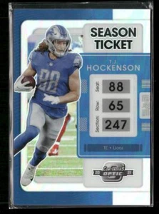 2021 Panini Contenders Optic #50 T.J. Hockenson Silver - Picture 1 of 2