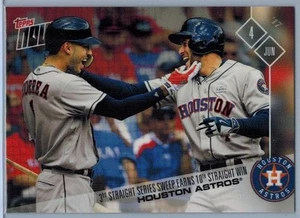 2017 Topps JETZT #220 Astros Serie Sweep Springer Correa SP nur 204 gedruckt  - Bild 1 von 1