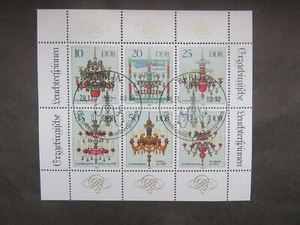 RDA 1989 Mi-Nr. DD 3289-3294KB Erzgebirge Navidad sello de primer día hoja pequeña - Imagen 1 de 2