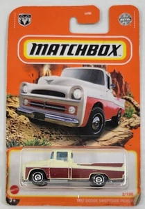 Matchbox 1957 Dodge Sweptside Pickup Cream/Red 1/64 2/100 - Picture 1 of 4