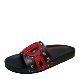 Polo Ralph Lauren Mujer Zapatos Ayden Floral Deportes Slide Sandalias 11B Negro R... - Imagen 1 de 6