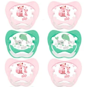 NIP Spar-Set Silikon Schnuller Family Gr 3. 18-32 Mo. 6er Pack Girls BPA frei... - Bild 1 von 8