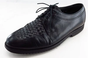 Florsheim Derby Oxfords Black Leather Men Shoes Size 9.5 Medium - Picture 1 of 7