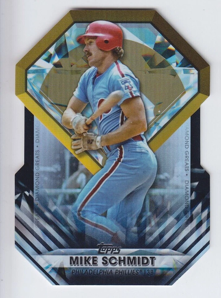 2022 TOPPS BASEBALL MIKE SCHMIDT /299 BLACK DIAMOND GREATS DIE CUTS Phillies - Image 1 of 1
