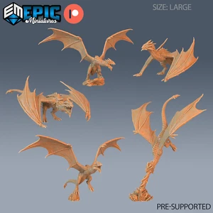 Epic Miniatures Dragons Reign Wyvern Classic - 28mm scale - Picture 1 of 17
