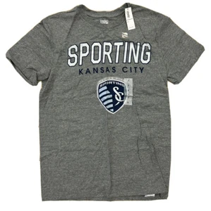Sporting KC Kansas City MLS Soccer Shirt Men Small BNWT Gray - Picture 1 of 2