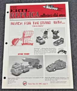 Vtg The Ertl Replica Collectors Club News Newsletter Pow A Trons June July 1985 - Picture 1 of 2