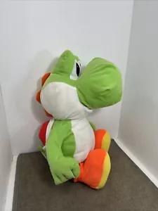 Super Mario Bros Yoshi Jumbo Plush 22” Stuffed Nintendo 2019 Shell Pocket! - Picture 1 of 12