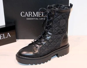 % RESTPAARE SONDERVERKAUF % CARMELA Leder Stiefelette Schnürboots Neu! Gr. 40 - Bild 1 von 9
