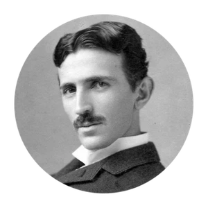 Nikola Tesla Retro Portrait Sticker Phone Case Bumper Decal #RS33 - Picture 1 of 2