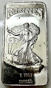 Vintage Rarities Mint Walking Liberty 5 Oz 999 Silver Bar - Picture 1 of 4