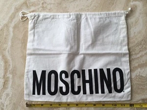 Moschino dust bag Drawstring Bag White Vintage Shoes Holder - Picture 1 of 2