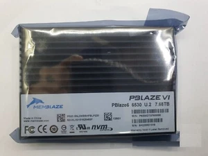 MEMBLAZE PBlaze6 6530 U.2 7.68TB U2 P6530DT0768M00 2.5 NVME SSD - Picture 1 of 3