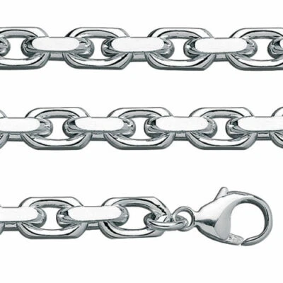 Anker Kette massiv Männer Breite 3 mm Echt Silber 925 mit Karabiner Verschluss - Bild 1 von 4
