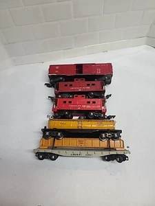 As Is Lot American Flyer S Gauge C&NWRY 42597 Shell Tank 480 Caboose 638 633 - Picture 1 of 15