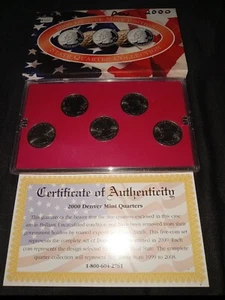 2000 Denver Mint Edition State Quarter Collection New (Shelf##1) - Picture 1 of 3