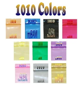 LOTE DE 200 2,5 MIL 1010 COLOR ARCO IRIS MINI BOLSAS CON CREMALLERA MANZANA PLATA ROJO PÚRPURA+ - Imagen 1 de 11