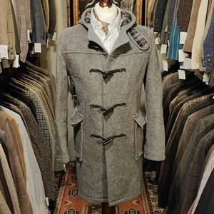 Vintage Herren 36R - 38R Dufflecoat Tweed Pea Jacke Harris Style Paddington  - Bild 1 von 9