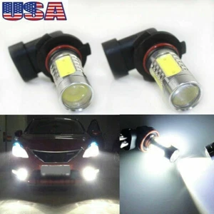 Pair Xenon White 9005 LED High Beam DRL Daytime Running Lights For Lexus Toyota - Picture 1 of 6