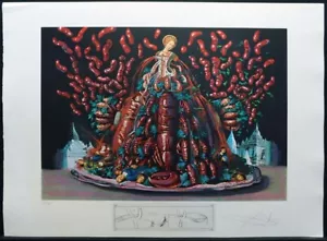 Dali Les Diners De Gala Signed & Numbered Cannibal Lobster Art Authenticity COA - Picture 1 of 5