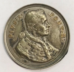 Vaticano vatican city Pio X lamina prova di stampa opus Giacomini mm 44.4 gr 5,3 - Picture 1 of 2