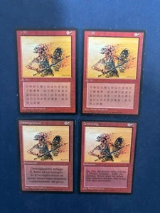 MTG 4X BLACK BORDERED DISINTEGRATE FBB CHINESE + ITALIAN + GERMAN RED SORCERY - Picture 1 of 6