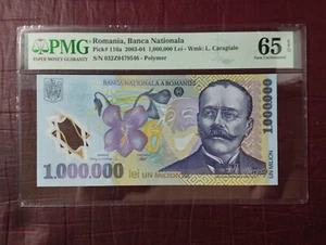 ROMANIA 1000000 LEI 2003 P116 POLYMER UNC - Picture 1 of 6