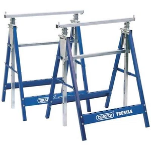 Draper Telescopic Saw Horses or Builders Trestles Pack of 2 - Picture 1 of 2