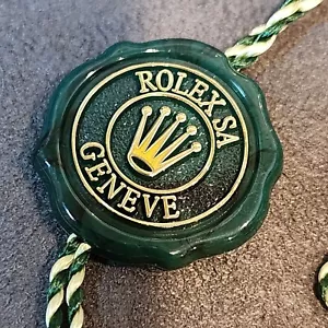 GENUINE OEM ROLEX OFFICIALLY CERTIFIED SUPERLATIVE CHRONOMETER GREEN TAG - Picture 1 of 4
