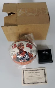 Michael Jordan 1996 NBA Championship Wilson mini Basketball SEALED in BOX w/ COA - Picture 1 of 6