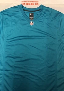 NIKE NFL MIAMI DOLPHINS AMERICAN FOOTBALL GAME JERSEY 2XL PLAIN - Picture 1 of 8