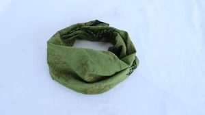 Pañuelos con estampado de bloques verde musgo estilo bohemio algodón cuello bufanda algodón cuadrado - Imagen 1 de 7