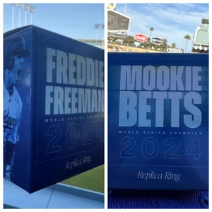 Set of 2 - Mookie Betts Freddie Freeman Dodgers World Series Champions Ring SGA - Picture 1 of 6