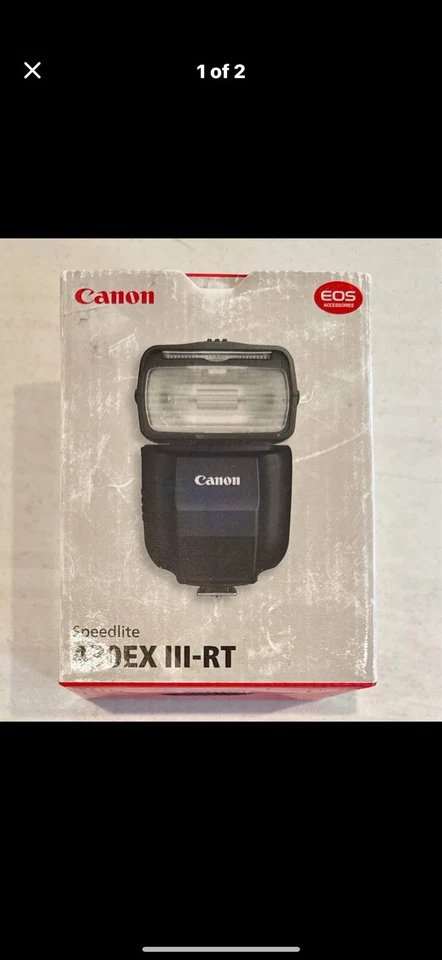 Canon Speedlite 430EX III-RT - Excellent Condition - With Box - Image 1 of 2