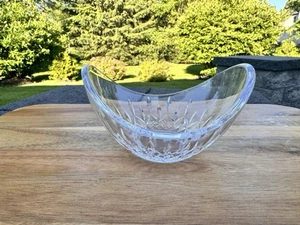 Waterford Crystal Lismore Essence Ellipse Bowl 6” Diamond Wedge Cuts - Picture 1 of 9