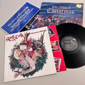 3 LP Lot 2 SEALED! Dolly Parton Kenny Rogers ONCE UPON A CHRISTMAS, The Story Of - Picture 1 of 10