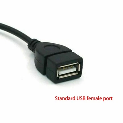 Jack AUX Audio 3.5mm a USB 2.0 MU Hembra Cable Convertidor para Coche Mp3 U Disco Lote Foto 1 de 4