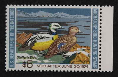 CKStamps: US Federal Duck Stamps Collection Scott#RW40 $5 Mint NH OG - Image 1 of 2