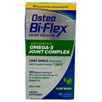 Osteo Bi-Flex Advanced Omega-3 Joint Complex 80 cápsulas blandas EXP 12/2026 1 paquete nuevo Foto 1 de 4